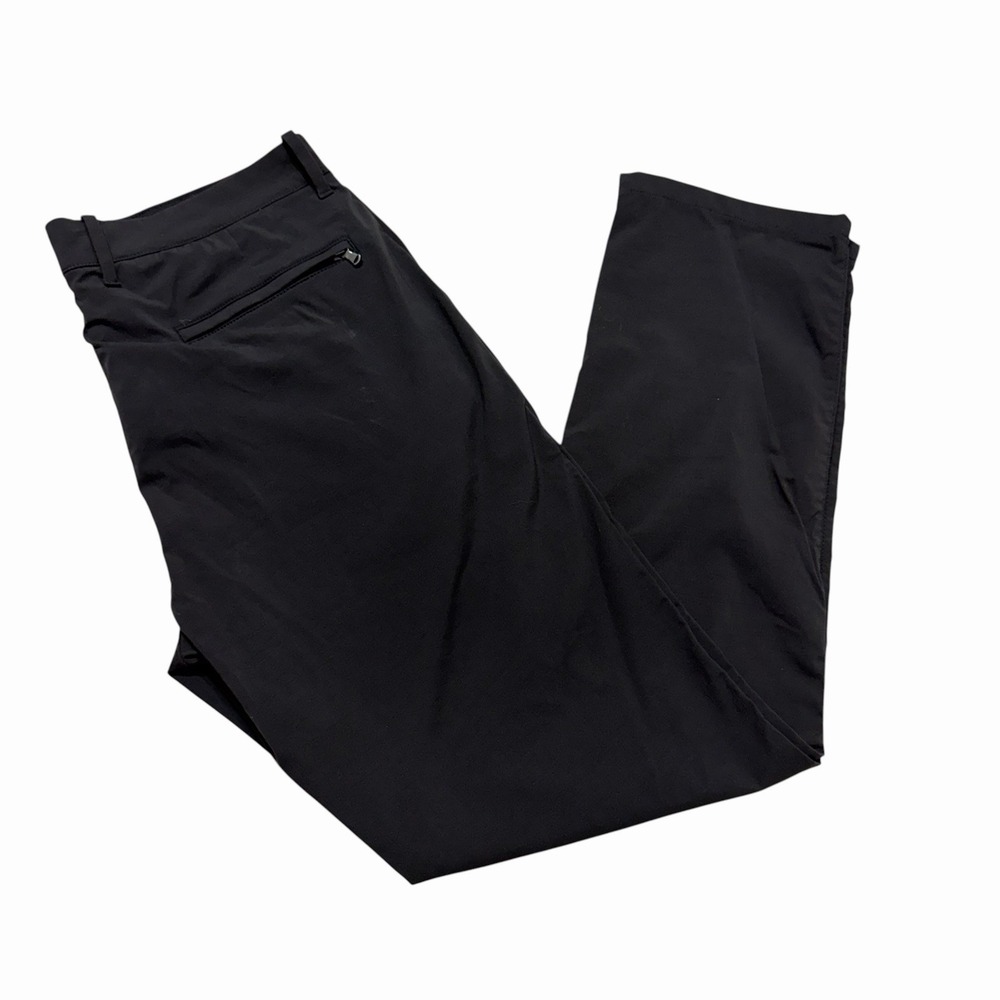J.Crew 770 Straight Stretch Tech Pants Mens Black Travel Performance